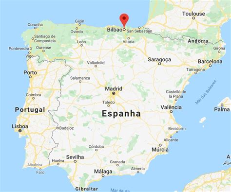 mapa de bilbao espana